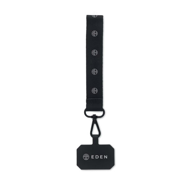 Lanyard teléfono de poliéster CELESTE - Imagen 2