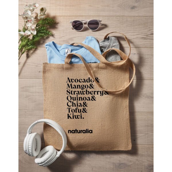 Bolsa de yute de asas largas ZOLANG - Imagen 3