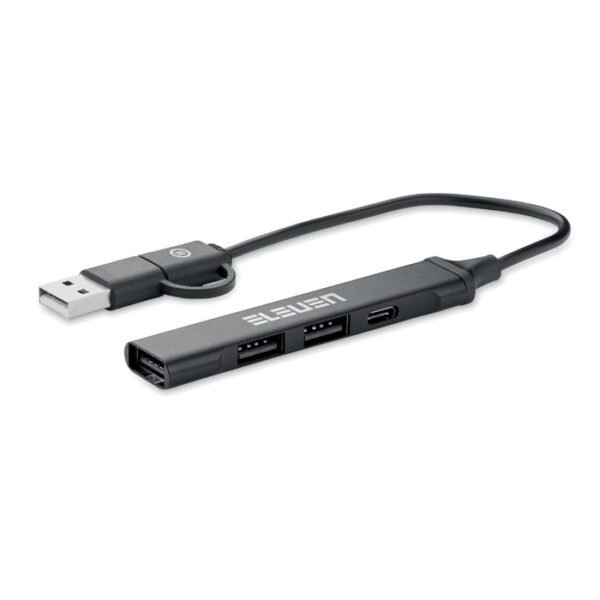 Hub  USB de 4 puertos 19 cm CURRENT - Imagen 2
