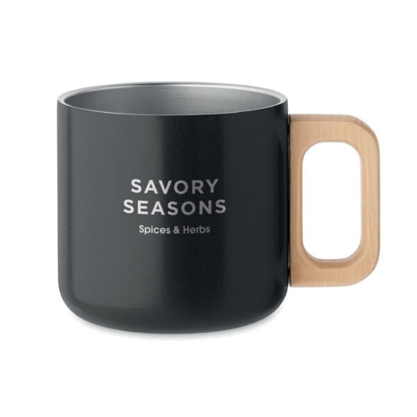 Taza de doble pared 350 ml ACERO - Imagen 2