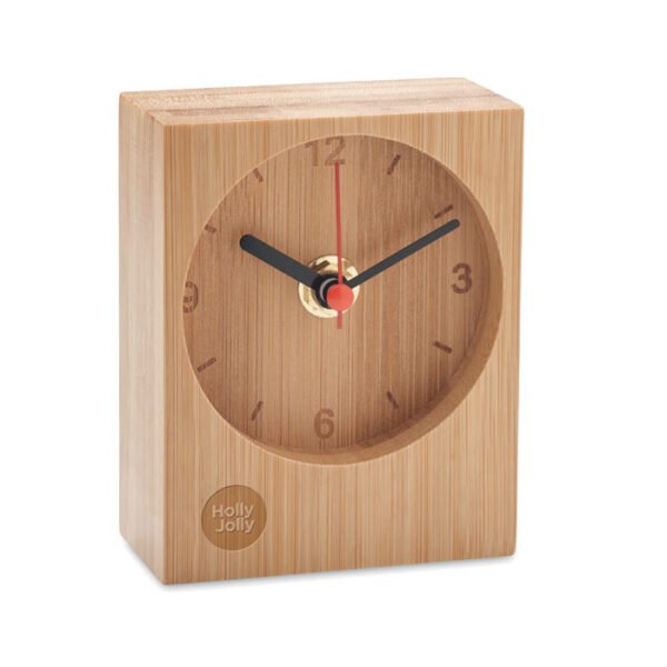 Reloj de sobremesa de bambú CLAMBU - Imagen 2