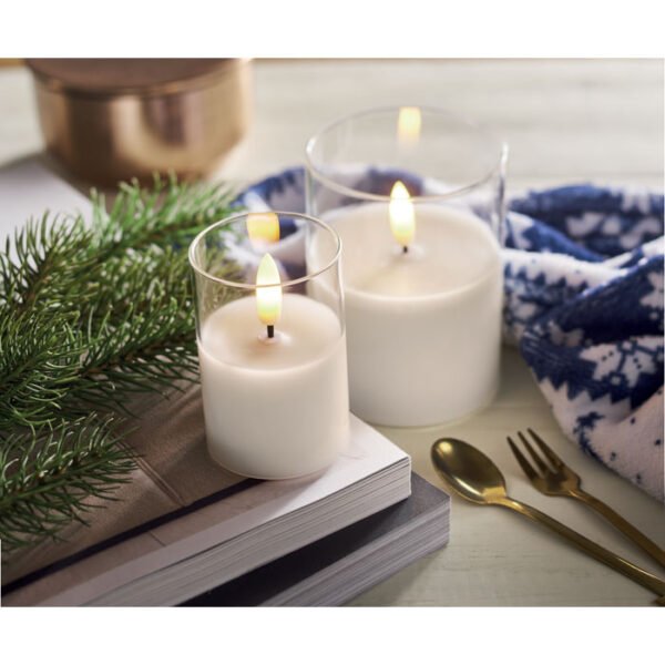 Vela cera LED soporte cristal XANDLE+ - Imagen 3