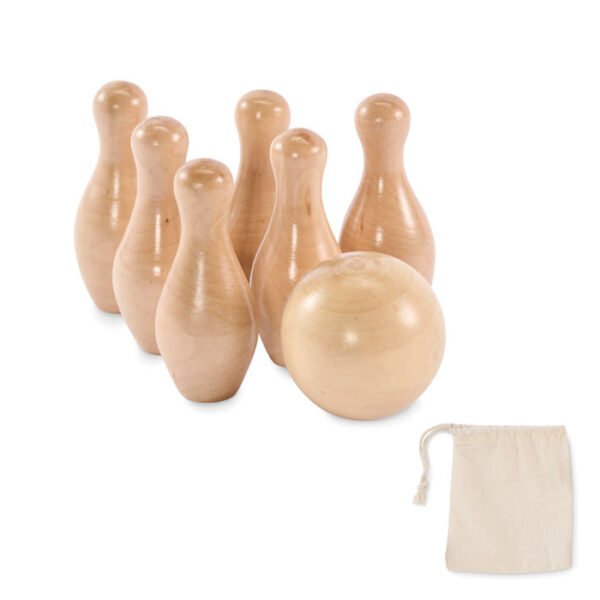 Mini juego de bolos de madera BOLITO