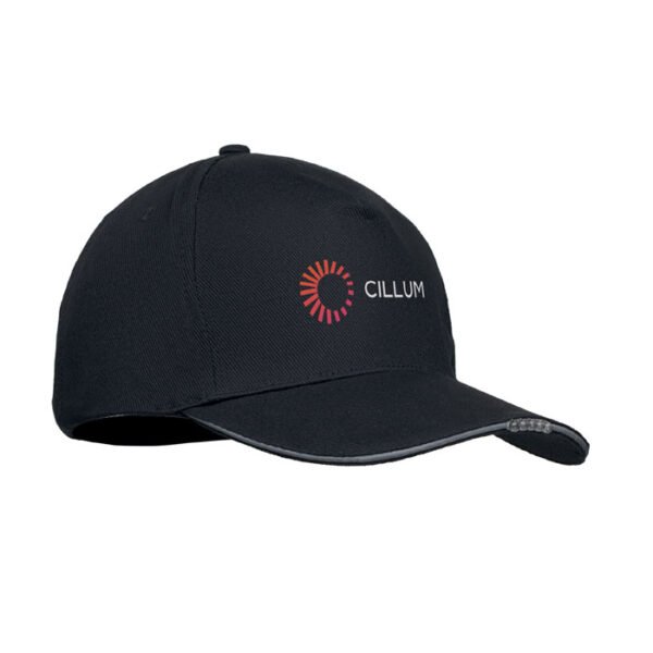 Gorra LED de 5 paneles 220gr LUZCAP - Imagen 2