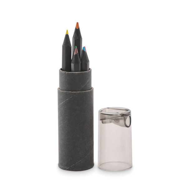 Estuche con 6 lápices de color NEGRO