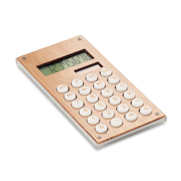 Calculadora bambú de 8 dígitos CALCUBAM