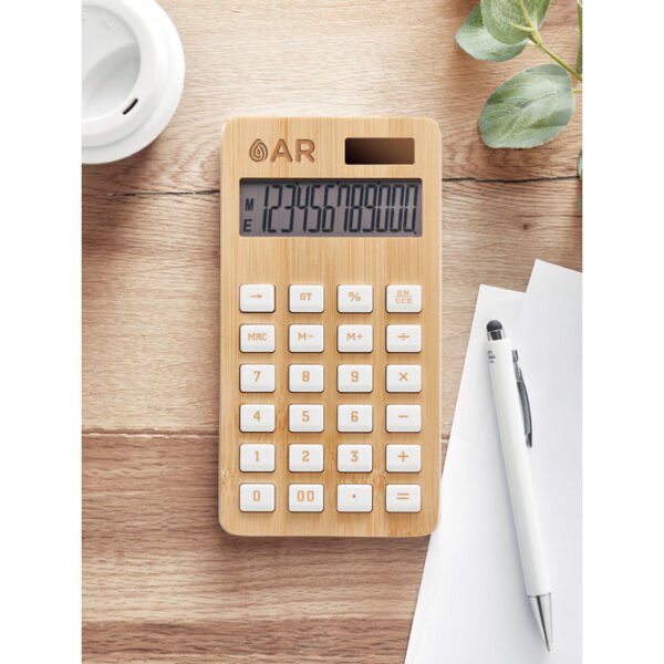 Calculadora bambú de 12 dígitos CALCUBIM - Imagen 2