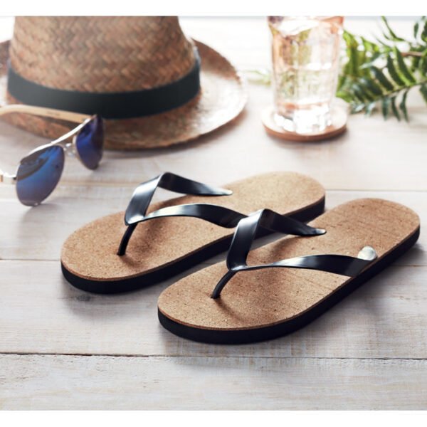 Chanclas de playa de corcho L BOMBAI L - Imagen 2