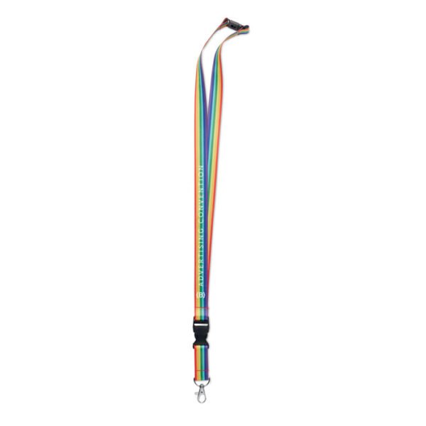 Lanyard RPET rainbow BOWYARD - Imagen 2