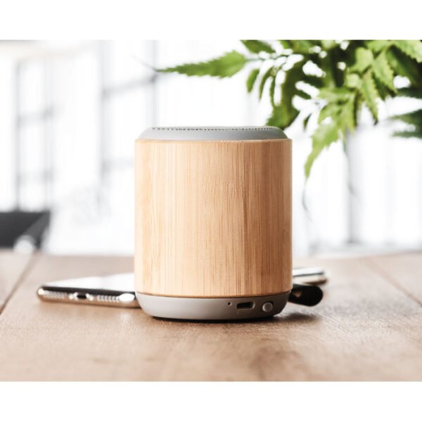 Altavoz inalámbrico bambú 5.0 RUGLI - Imagen 2