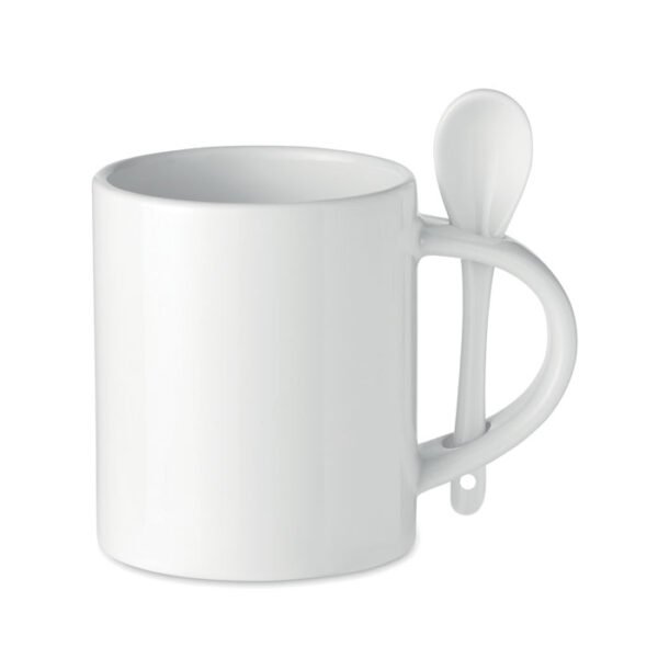 Taza cerámica subli. 300ml SUBLIM SPOON