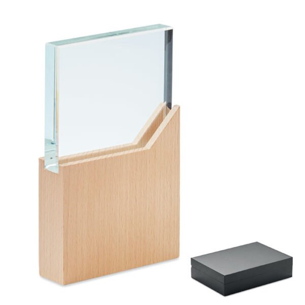 Placa o trofeo de cristal ZEAL