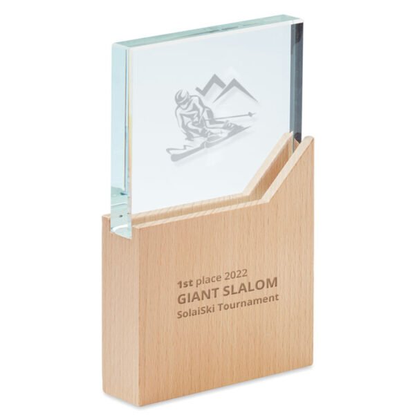 Placa o trofeo de cristal ZEAL - Imagen 2