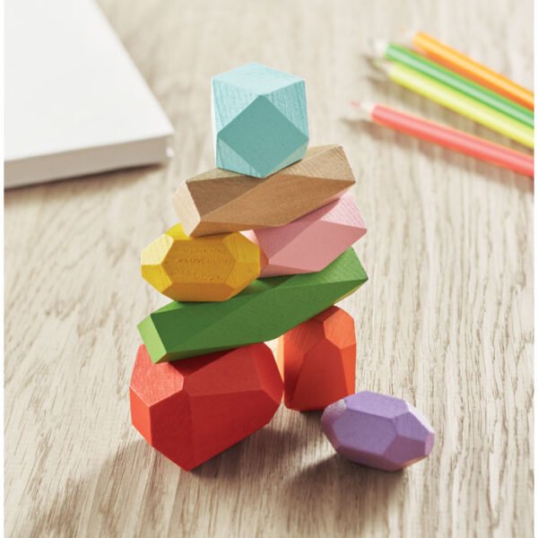 8 piedras madera apilables DOLMEN - Imagen 3