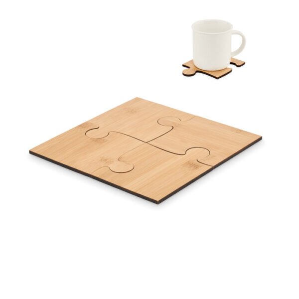 Set de 4 posavasos tipo puzle LEPY