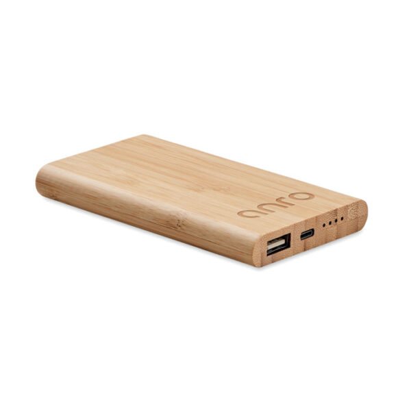 Power bank de bambú 4000 mAh ARENAPOWER C - Imagen 2