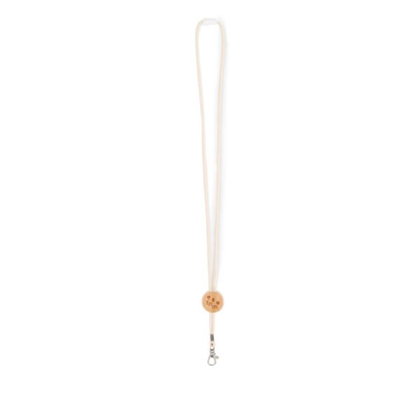 Lanyard algodón con mosquetón KARA - Imagen 2