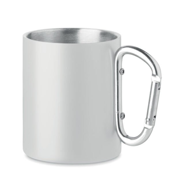 Taza de metal y mosquetón AROM