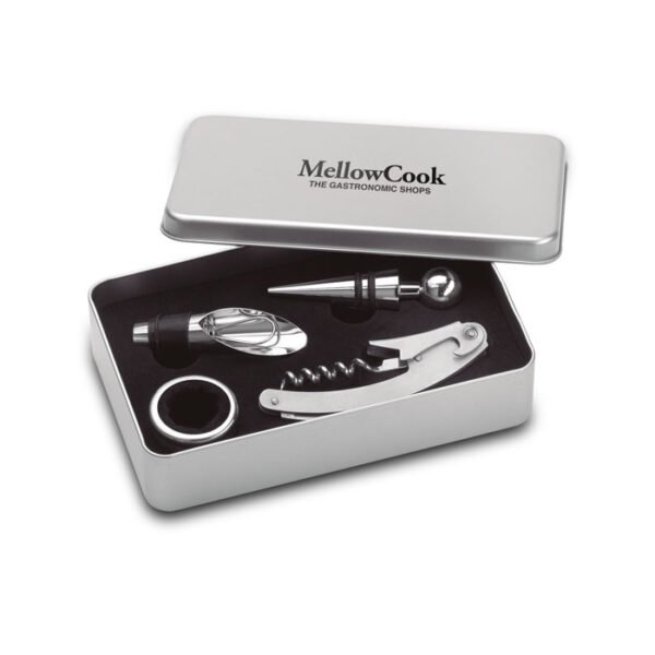 Set de vino en caja de metal WINORY - Imagen 2