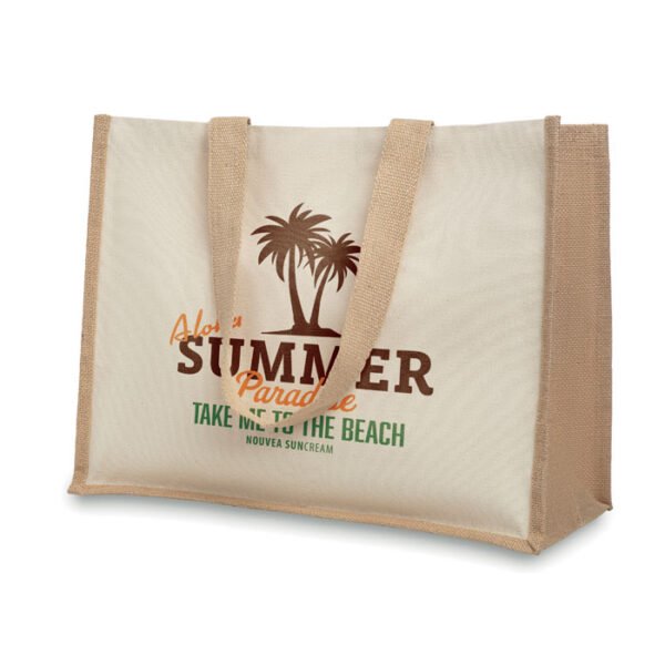 Bolsa de la compra yute y lona CAMPO DE FIORI - Imagen 2