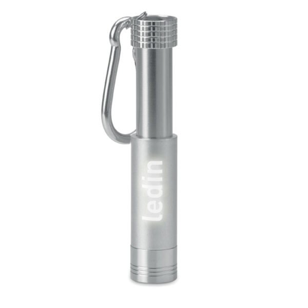 Llavero aluminio ABS con LED POP LIGHT