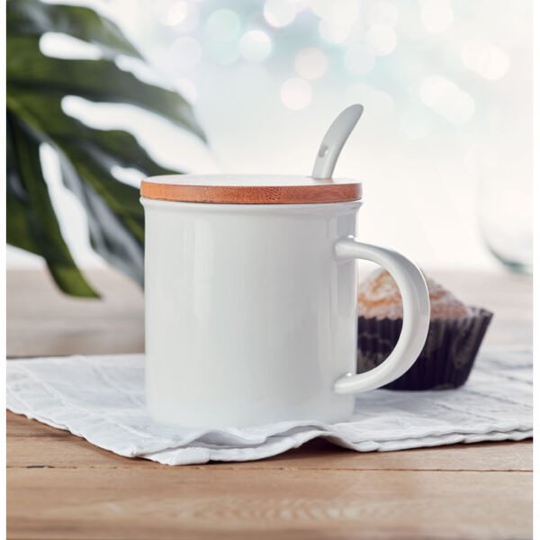 Taza de porcelana con tapa KENYA - Imagen 3