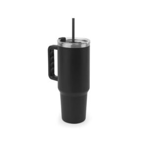 94373_103 JOYNER XL VASO DE VIAJE GRANDE DE ACERO INOXIDABLE (91 % RECICLADO) CON AISLAMIENTO AL VACÍO DE DOBLE PARED Y ACABADO MATE DE 1300 ML